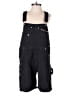 No Boundaries 100% Cotton Black Overall Shorts Size S - photo 1
