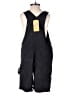 No Boundaries 100% Cotton Black Overall Shorts Size S - photo 2