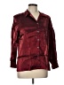 Alia Burgundy 3/4 Sleeve Button-Down Shirt Size 10 - photo 1