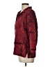 Alia Burgundy 3/4 Sleeve Button-Down Shirt Size 10 - photo 5