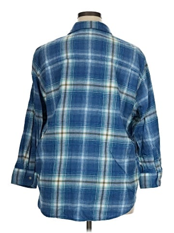 Old Navy 3/4 Sleeve Button-Down Shirt (view 2)