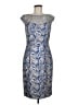 Kay Unger Paisley Blue Cocktail Dress Size 8 - photo 1