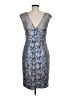 Kay Unger Paisley Blue Cocktail Dress Size 8 - photo 2