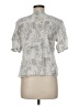 LUCCA Silver Short Sleeve Blouse Size M - photo 2