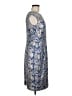 Kay Unger Paisley Blue Cocktail Dress Size 8 - photo 4