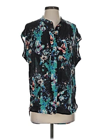 The Odells Short Sleeve Silk Top (view 1)