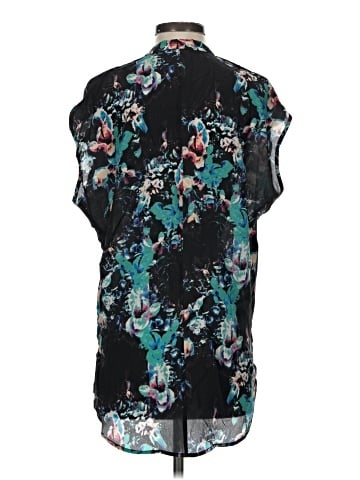 The Odells Short Sleeve Silk Top (view 2)