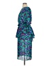 Assorted Brands Paisley Blue Teal Cocktail Dress Size 16 - photo 5