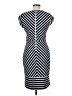 Sharagano 100% Polyester Chevron-herringbone Blue Casual Dress Size 6 - photo 2