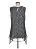 Fever 100% Polyester Silver Sleeveless Blouse Size M - photo 2
