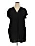 Gap 100% Rayon Black Short Sleeve Blouse Size XL - photo 1