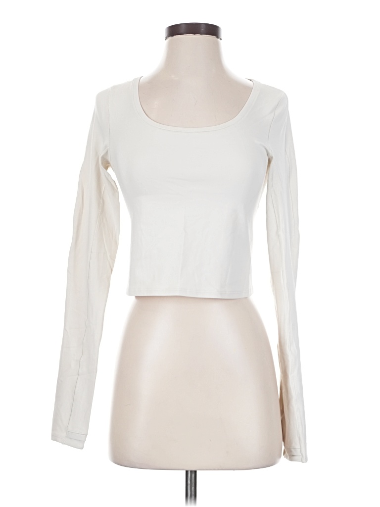 Athleta Long Sleeve T-shirt In Ivory