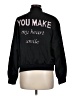 Love Tree 100% Polyester Solid Black Jacket Size M - photo 2