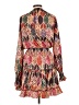 Unbranded Print Brown Casual Dress Size L - photo 2
