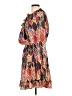 Unbranded Print Brown Casual Dress Size L - photo 5