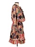 Unbranded Print Brown Casual Dress Size L - photo 4