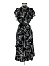 DKNY 100% Polyester Graphic Black Casual Dress Size 8 - photo 2