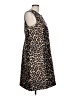 J.Crew 100% Polyester Animal Print Brown Cocktail Dress Size 2X (estimated) - photo 4
