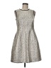 Shoshanna Tweed Silver Cocktail Dress Size 8 - photo 1
