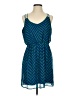 Forever 21 100% Polyester Chevron-herringbone Blue Casual Dress Size S - photo 1