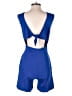 New York & Company Solid Blue Romper Size S - photo 2