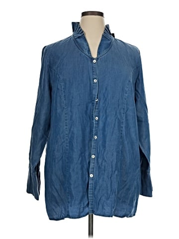 Soft Surroundings Long Sleeve Button-Down Shirt (view 1)