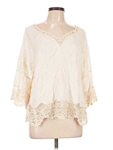 Democracy 3/4 Sleeve Blouse (view 1)