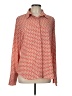 Farinaz Taghavi 100% Polyester Print Orange Long Sleeve Blouse Size 12 - photo 1