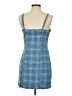 Forever 21 Plaid Blue Casual Dress Size S - photo 2