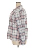 Love Potion 100% Polyester Plaid Ivory Long Sleeve Blouse Size 3X - photo 5