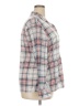 Love Potion 100% Polyester Plaid Ivory Long Sleeve Blouse Size 3X - photo 4