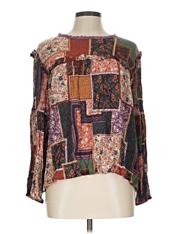 Olivaceous Long Sleeve Blouse (view 1)