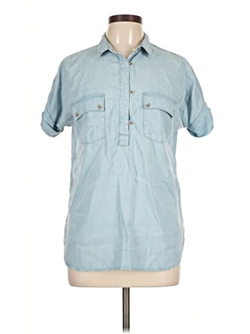 Massimo Dutti Short Sleeve Button-Down Shirt (view 1)