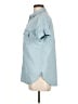 Massimo Dutti Blue Short Sleeve Button-Down Shirt Size 10 - photo 5