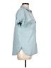 Massimo Dutti Blue Short Sleeve Button-Down Shirt Size 10 - photo 4