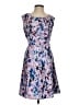 J.Crew 100% Polyester Print Purple Cocktail Dress Size 00 - photo 1