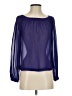 Wilster 100% Polyester Purple Long Sleeve Blouse Size XS - photo 1