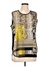 Vince Camuto Snake Print Multi Color Gold Sleeveless Blouse Size L (petite) - photo 1
