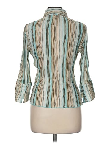Unbranded 3/4 Sleeve Button-Down Shirt (view 2)