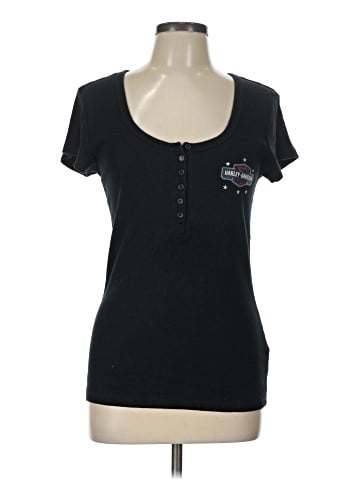 Harley Davidson Short Sleeve Henley (view 1)