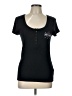 Harley Davidson Black Short Sleeve Henley Size L - photo 1