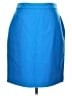 J.Crew 100% Polyester Solid Blue Formal Skirt Size 12 (petite) - photo 1