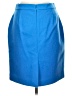 J.Crew 100% Polyester Solid Blue Formal Skirt Size 12 (petite) - photo 2