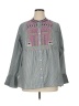 Crown & Ivy Gray Long Sleeve Blouse Size 1X - photo 1