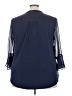 Charter Club 100% Polyester Blue 3/4 Sleeve Blouse Size 3X - photo 2