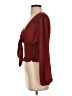 Timing 100% Polyester Burgundy Long Sleeve Blouse Size S - photo 5