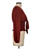 Timing 100% Polyester Burgundy Long Sleeve Blouse Size S - photo 4