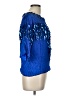 Oleg Cassini 100% Silk Blue 3/4 Sleeve Silk Top Size L - photo 4