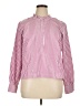 Talbots 100% Cotton Stripes Pink Long Sleeve Blouse Size XL - photo 1