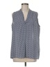 Laundry by Shelli Segal 100% Polyester Blue Sleeveless Blouse Size M - photo 1